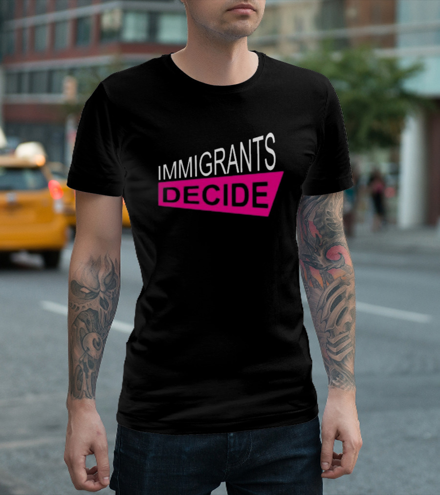 Padma Lakshmi Wearing Immigrants Decide T-Shirt