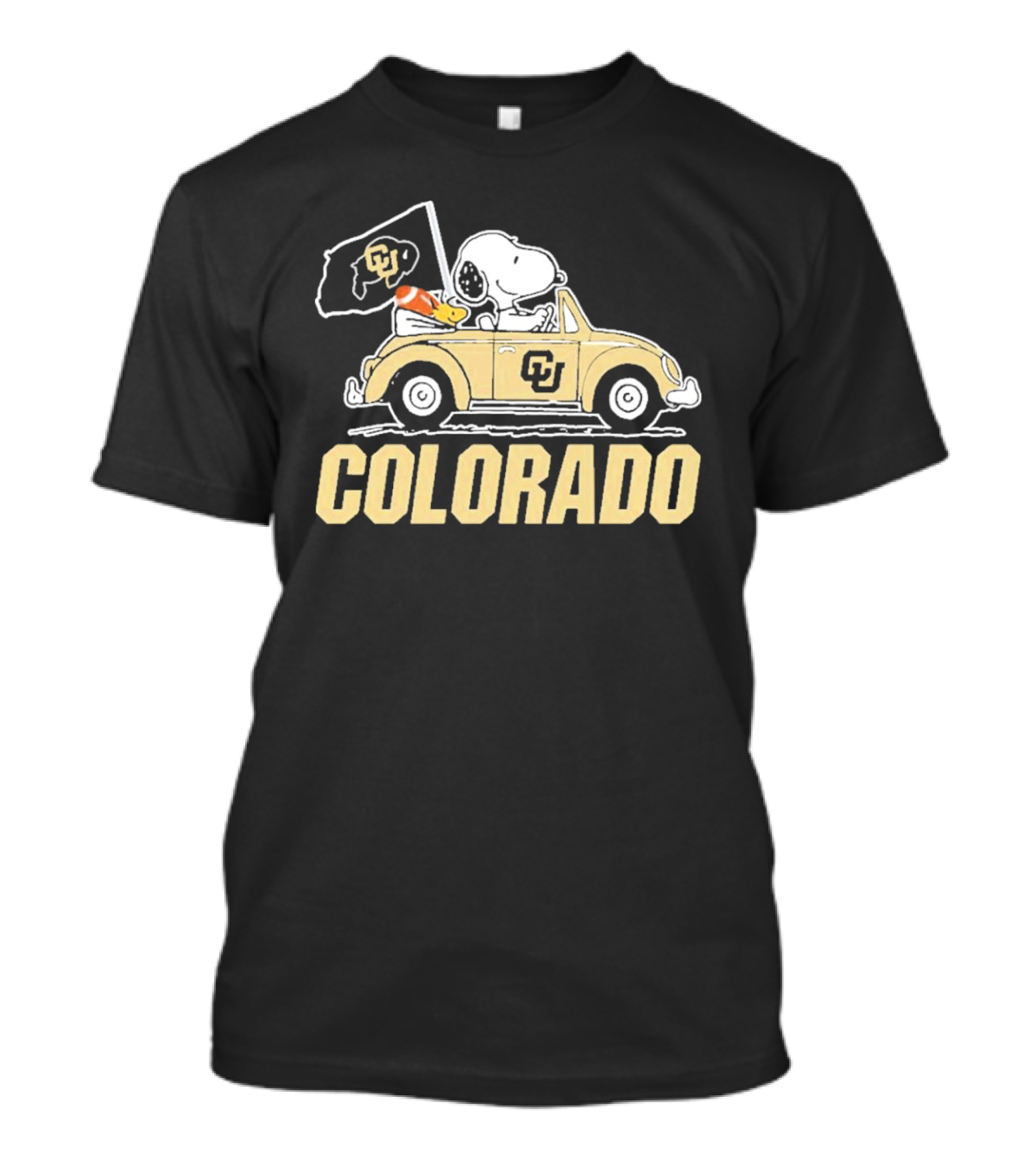 Snoopy Woodstock Colorado Buffaloes Car T-Shirt