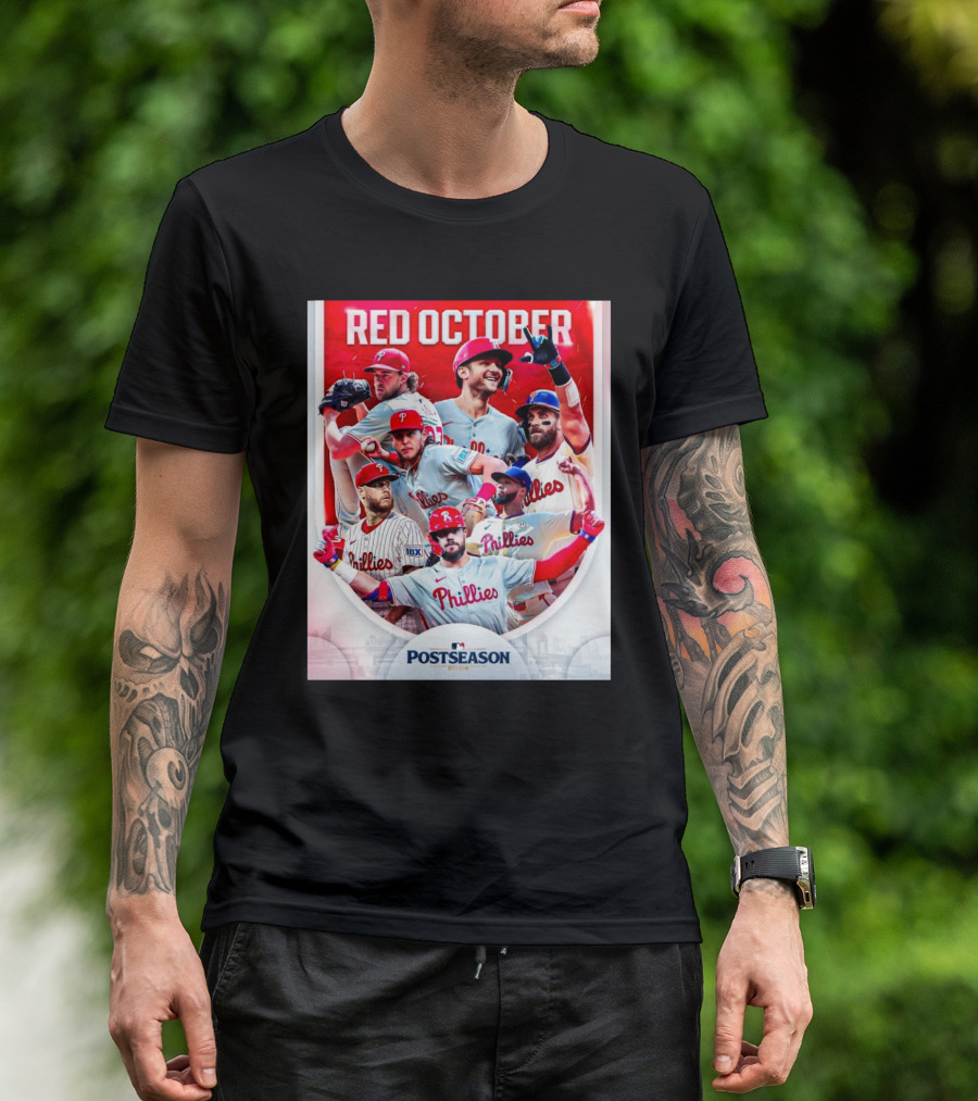 Philadelphia Phillies Red October Postseason T-Shirt