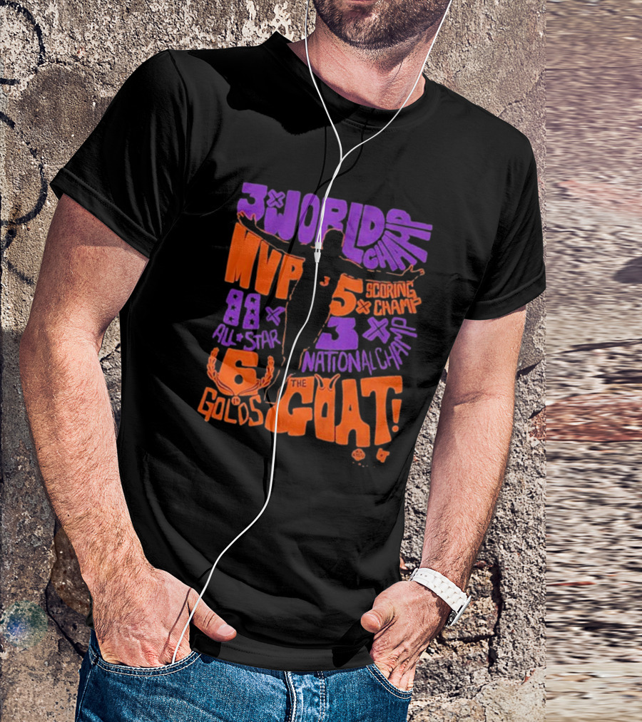 Phoenix Mercury Diana Taurasi 3x World Champ MVP 5x Scoring Champ 8x All Star 3x National Champ 6 Golds The GOAT T-Shirt