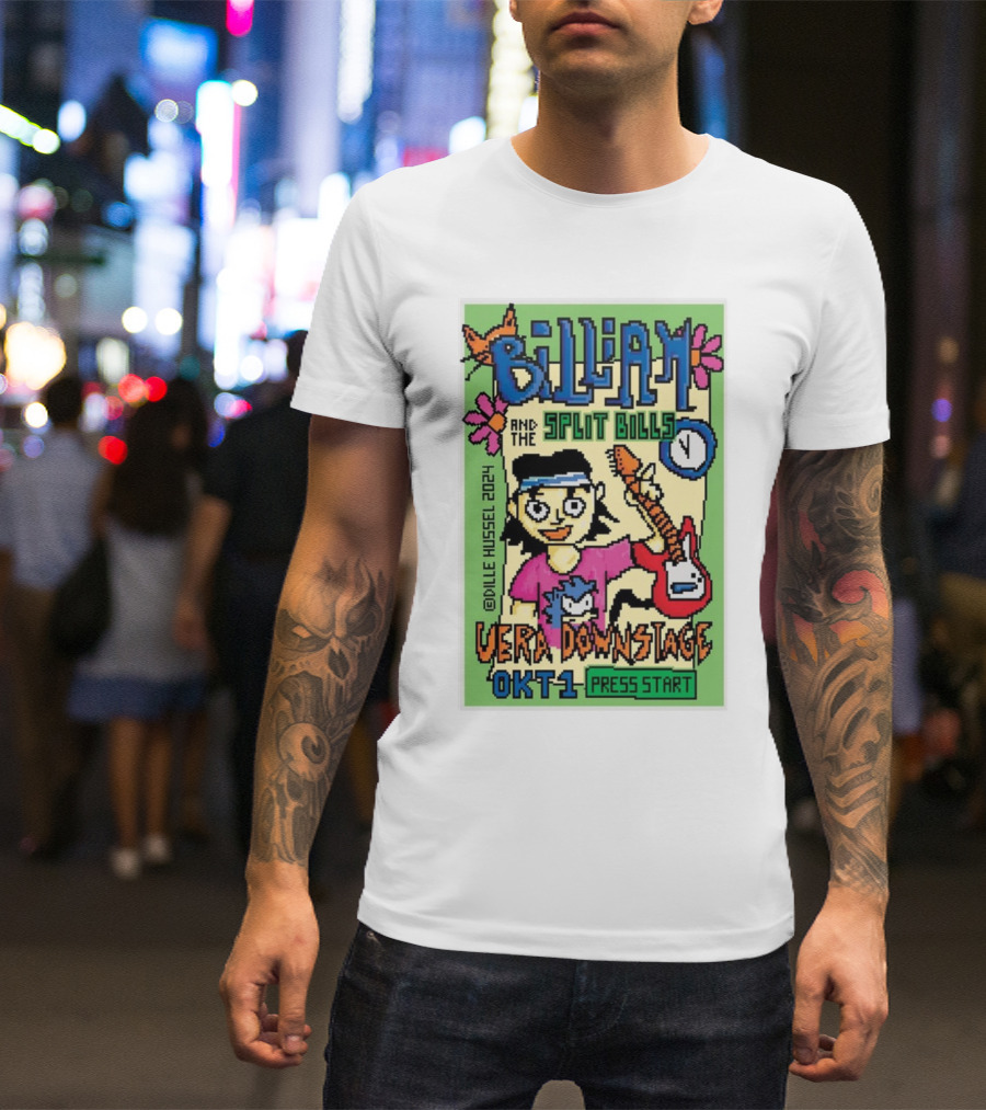 Billiam And The Split Bills Vera Downstage Groningen October 1 2024 Press Start Dille Hessel T-Shirt