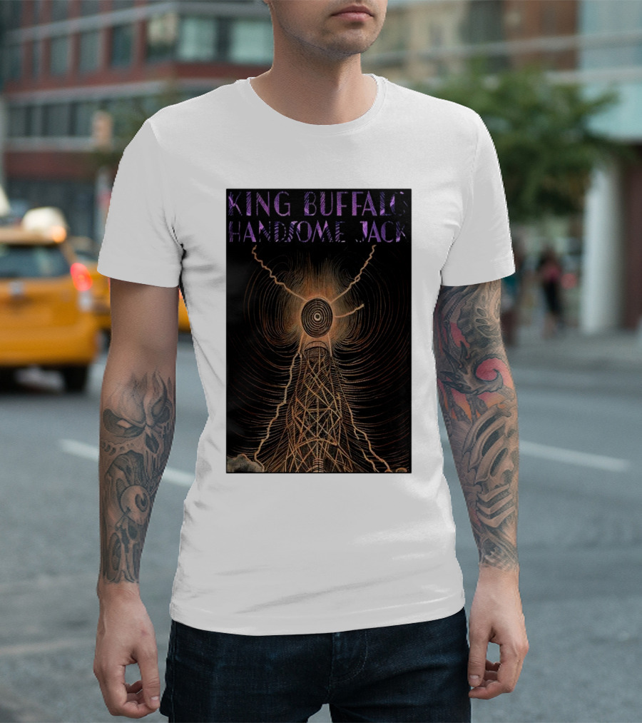 King Buffalo Handsome Jack Electric City Buffalo NY Tour December 28 T-Shirt