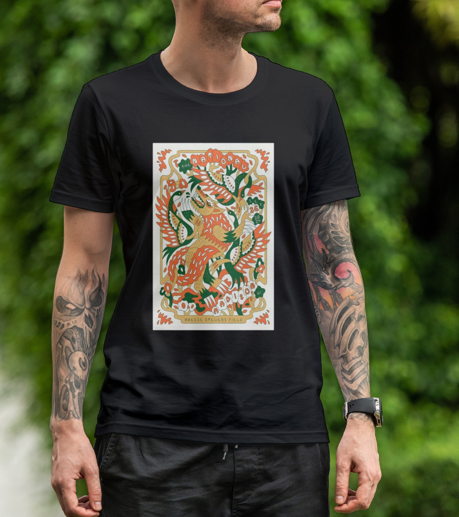 The National September 26 2024 Breese Stevens Field Madison WI Tour Poster T-Shirt