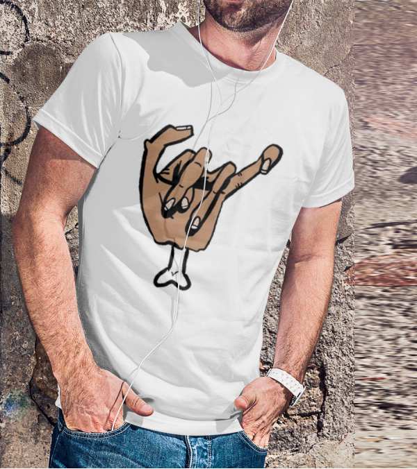 Ricky Berwick Crippled Bone Hand Gesture T-Shirt