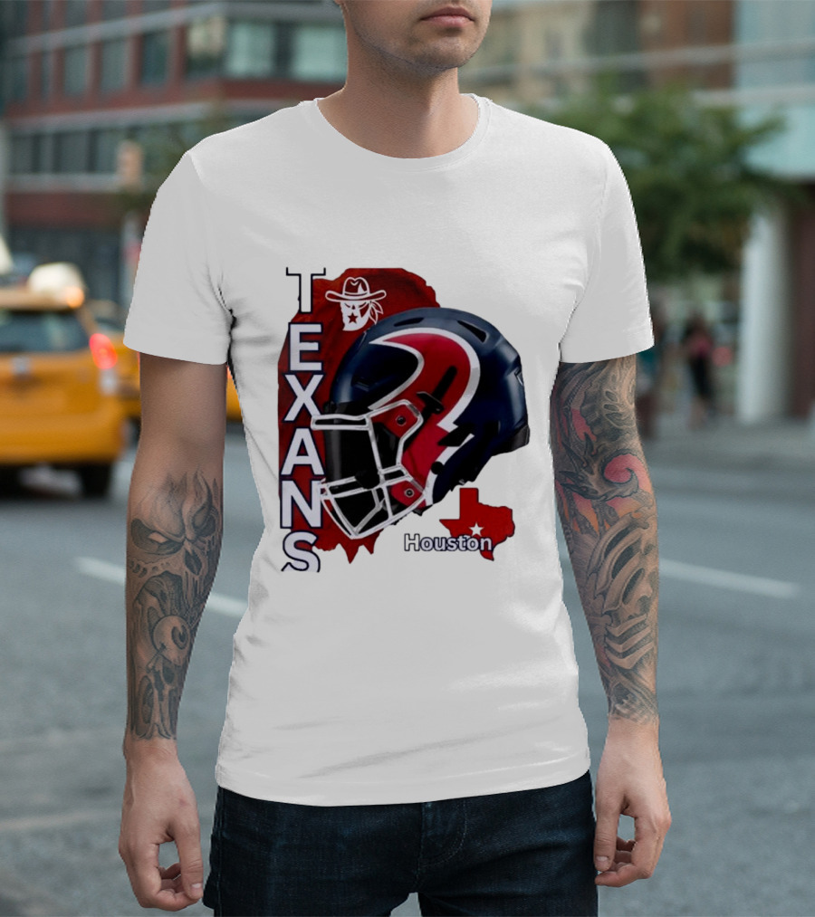 Texans Houston Team Spirit Sports Helmet Texans T-Shirt
