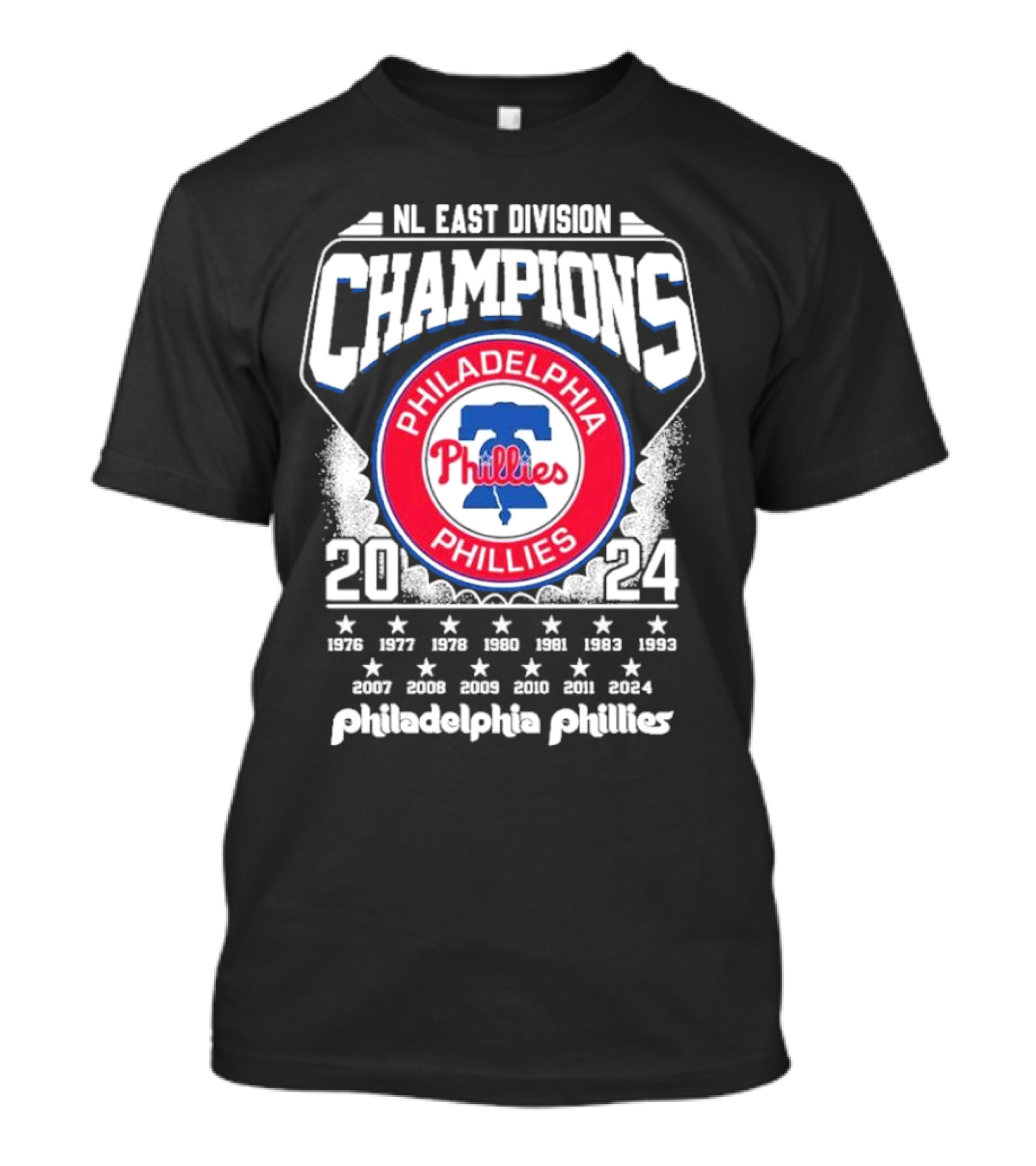 Vintage Philadelphia Phillies NL East Division Champions 2024 Retro-Style T-Shirt