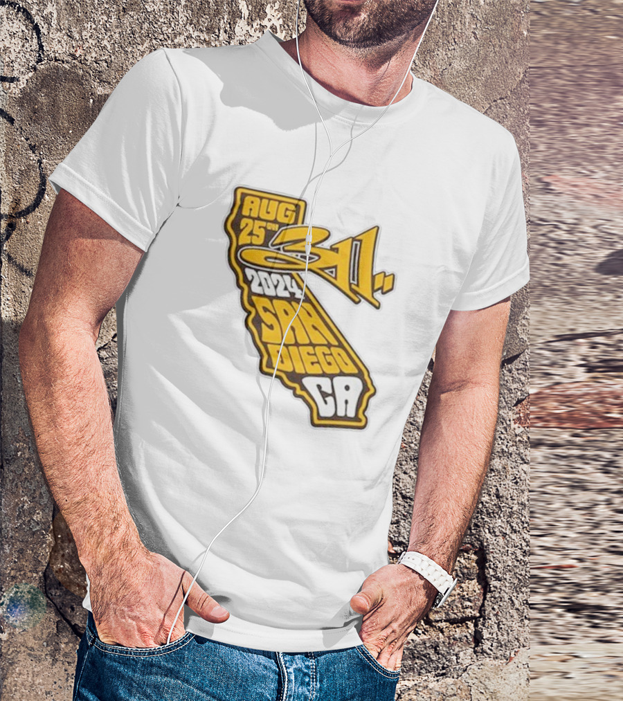 311 California August 25th 2024 San Diego CA Concert T-Shirt