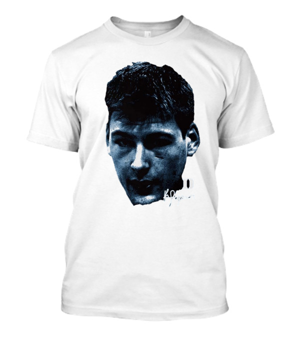 Kyle Filipowski Duke Blue Devils Signature Big Head Image T-Shirt