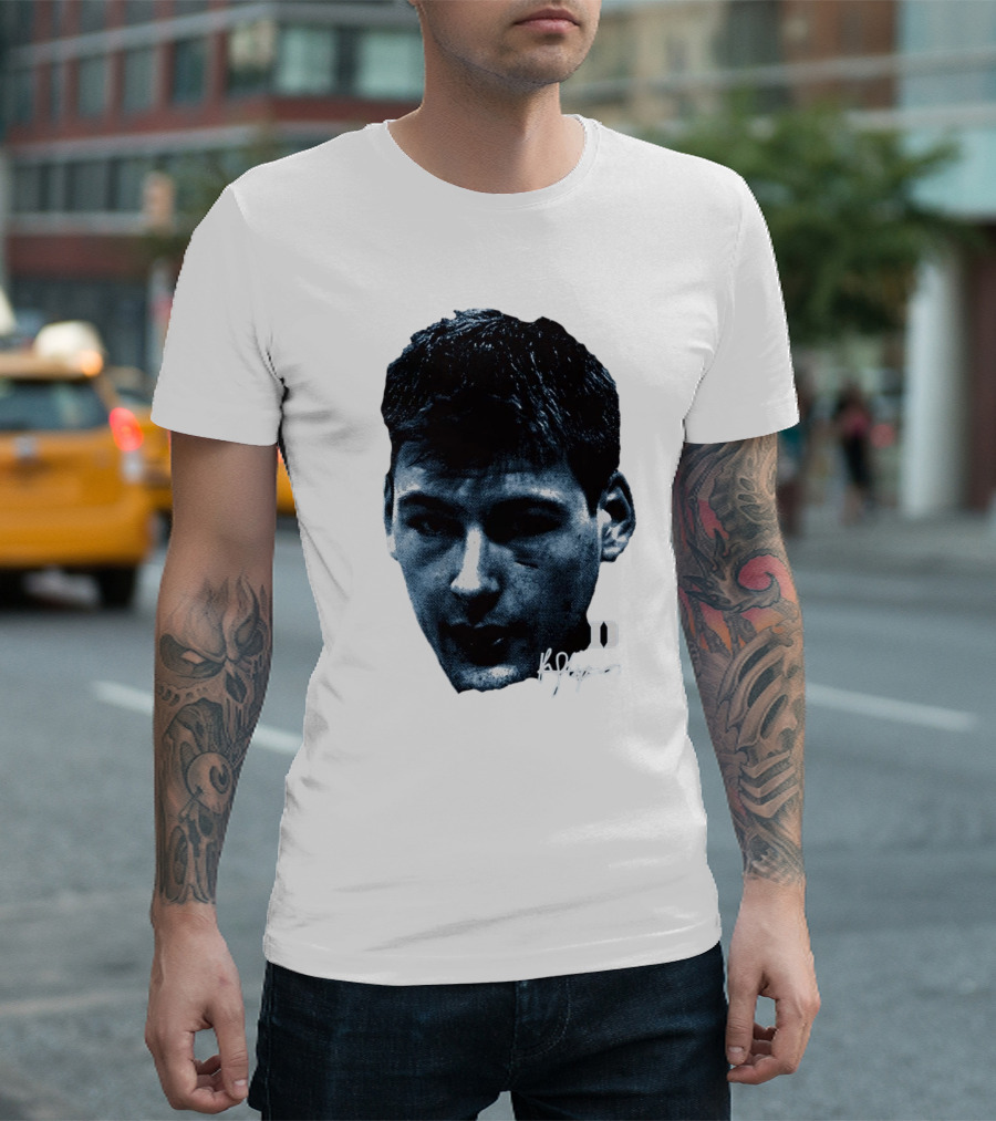 Kyle Filipowski Duke Blue Devils Signature Big Head Image T-Shirt