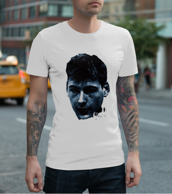 Kyle Filipowski Duke Blue Devils Signature Big Head Image T-Shirt