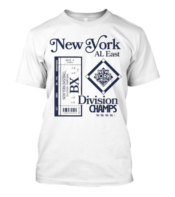 New York AL East BX Baseball Division Champs T-Shirt