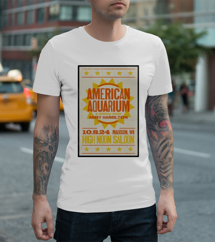 American Aquarium and Abby Hamilton Special Guest October 8 2024 High Noon Saloon Madison WI T-Shirt