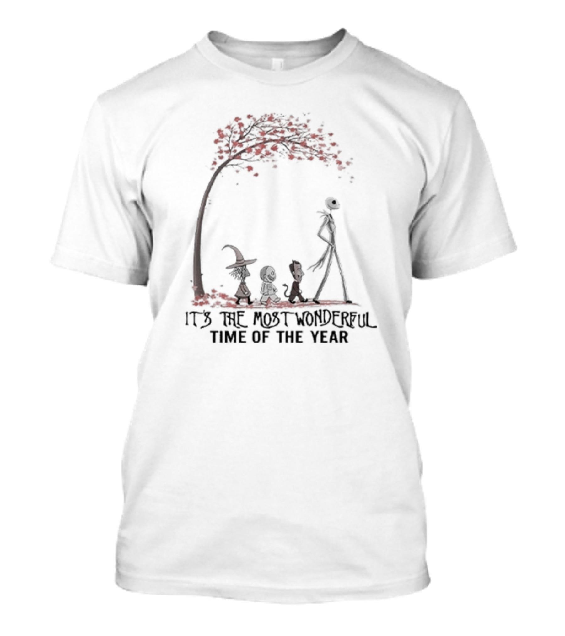 Jack Skellington It's The Most Wonderful Time Of The Year Halloween Night Stroll T-Shirt