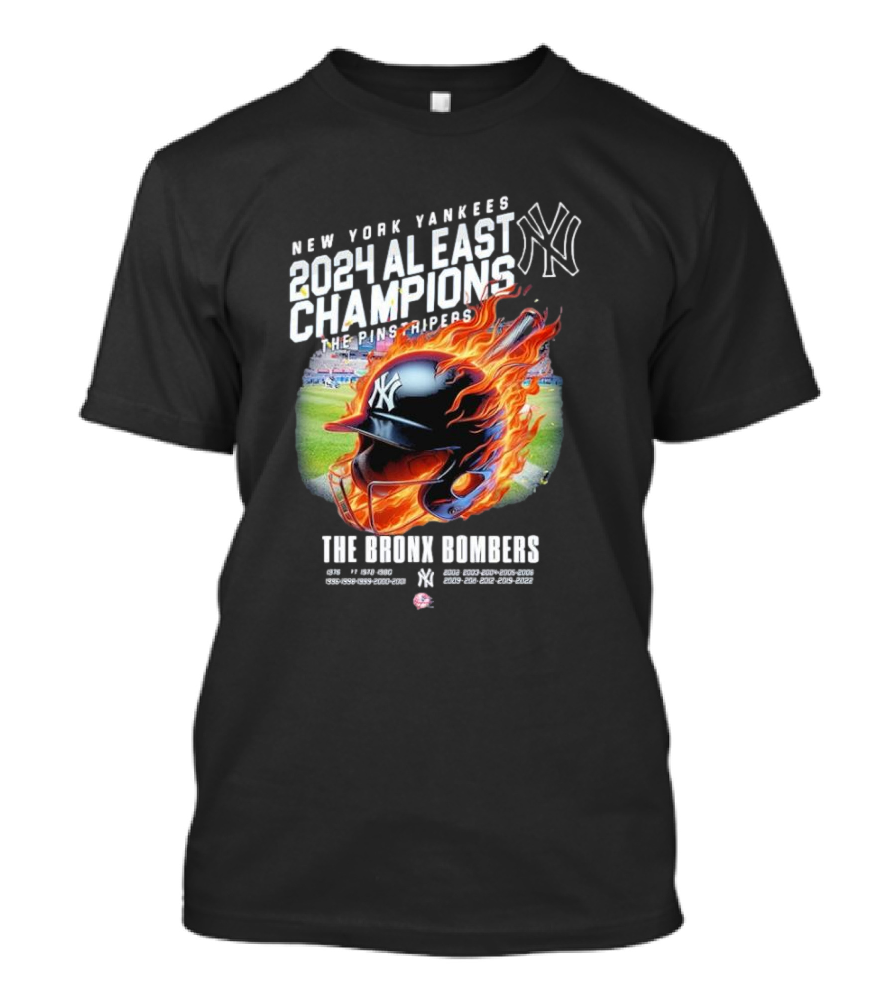 New York Yankees 2024 AL East Champions The Pinstripers Bronx Bombers T-Shirt