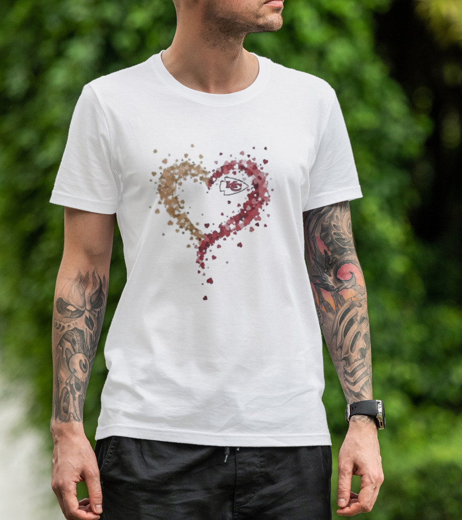 Passion Heart Kansas City Chiefs T-Shirt