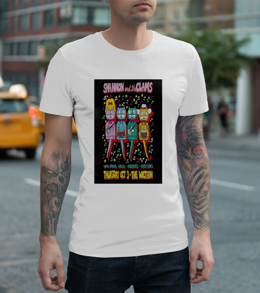 Shannon And The Clams With Special Guests Deslondes And Heart Tones Thursday Oct 3 The Wiltern T-Shirt