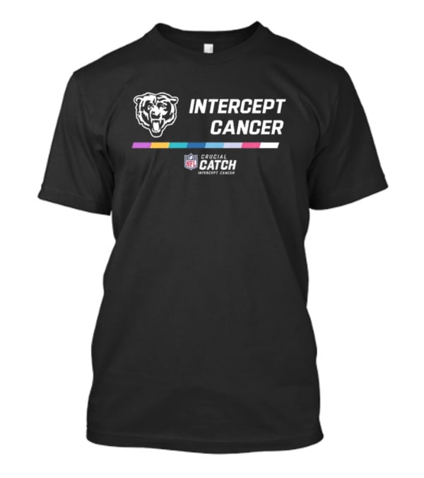 Chicago Bears Intercept Cancer NFL Crucial Catch T-Shirt