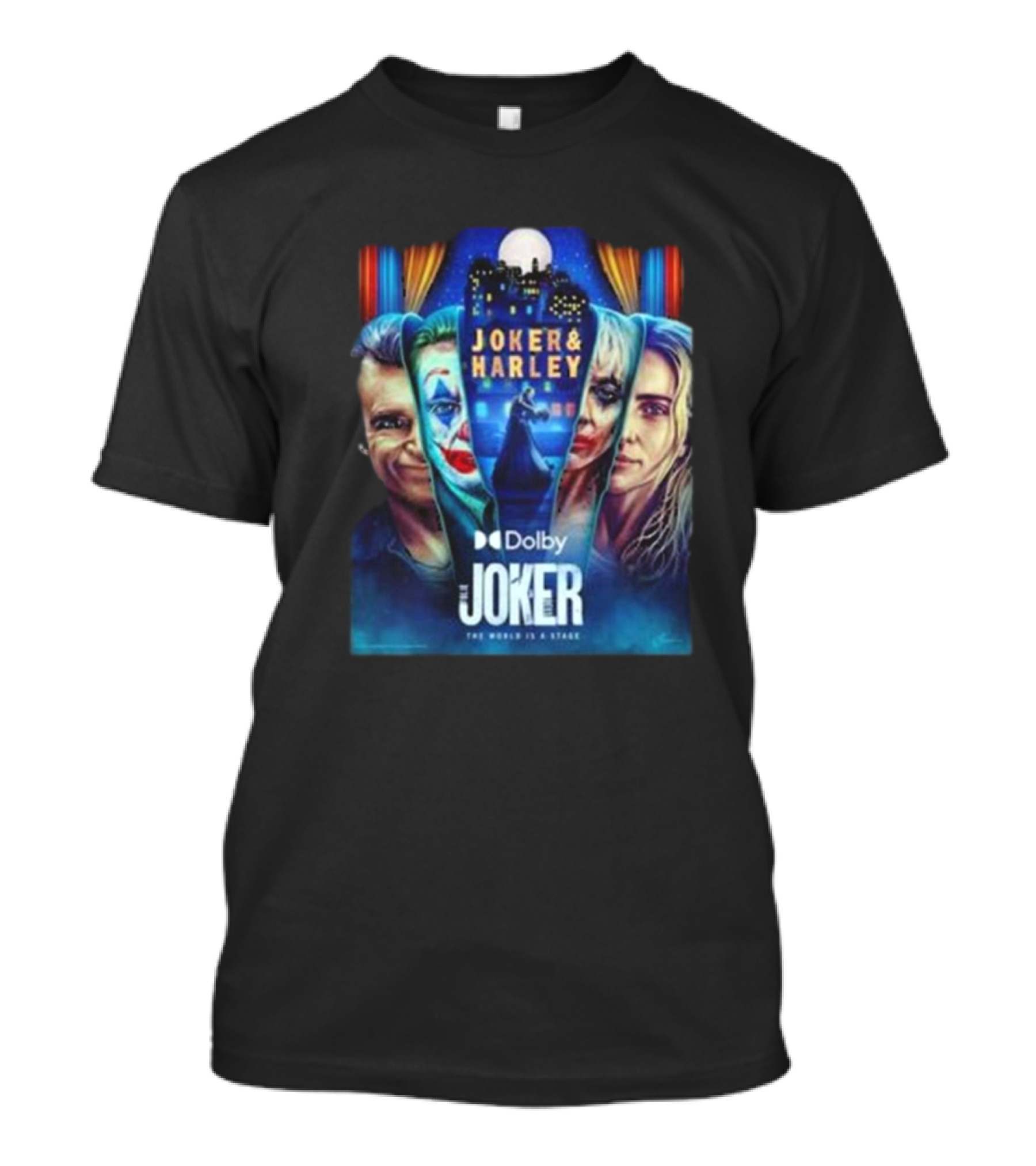 Joker 2 Folie A Deux 2024 Joker And Harley The World’s A Stage Movie T-Shirt