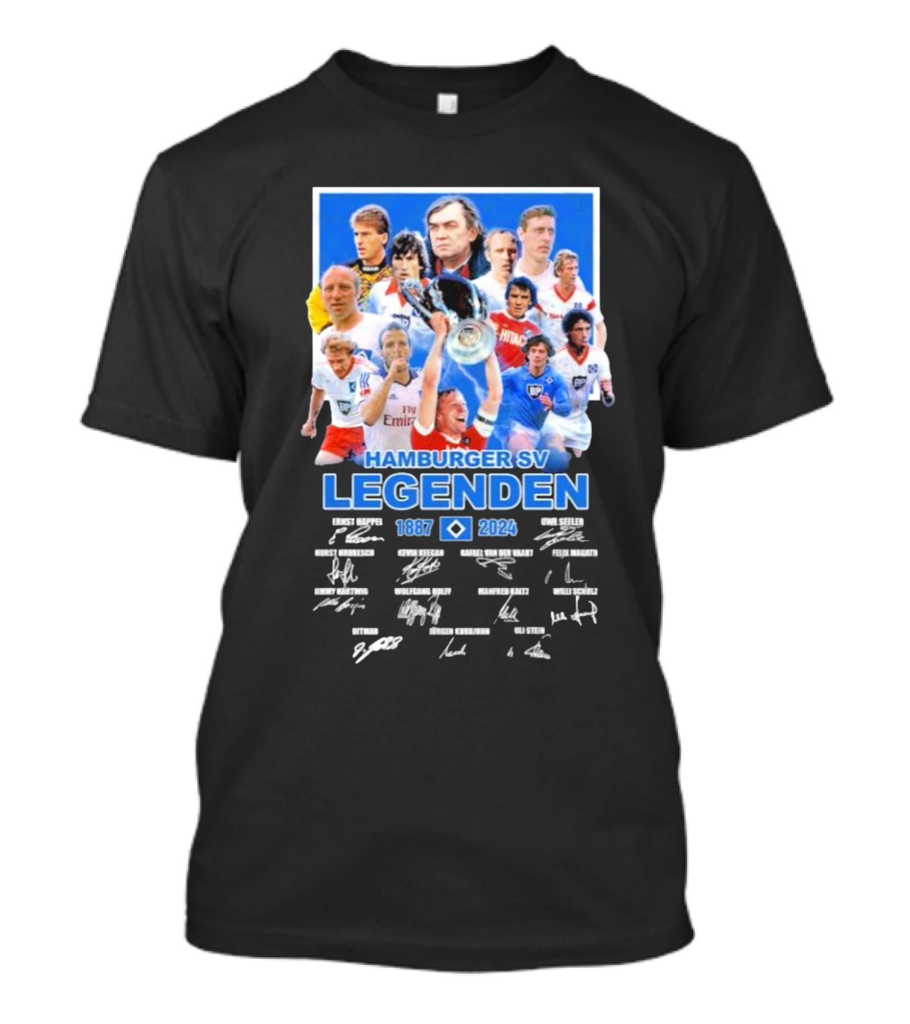 Hamburger SV Legenden 1887-2024 Signatures Soccer Players T-Shirt