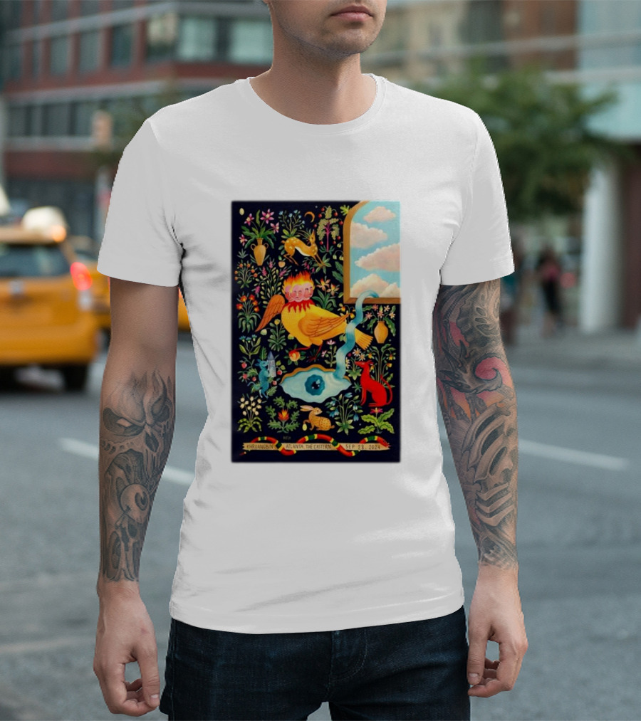 Khruangbin September 28 2024 The Eastern Atlanta GA Band Tour Psychedelic Nature T-Shirt