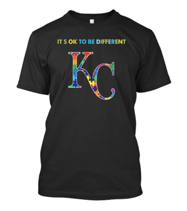 Kansas City Royals KC It's OK To Be Different Autism T-Shirt