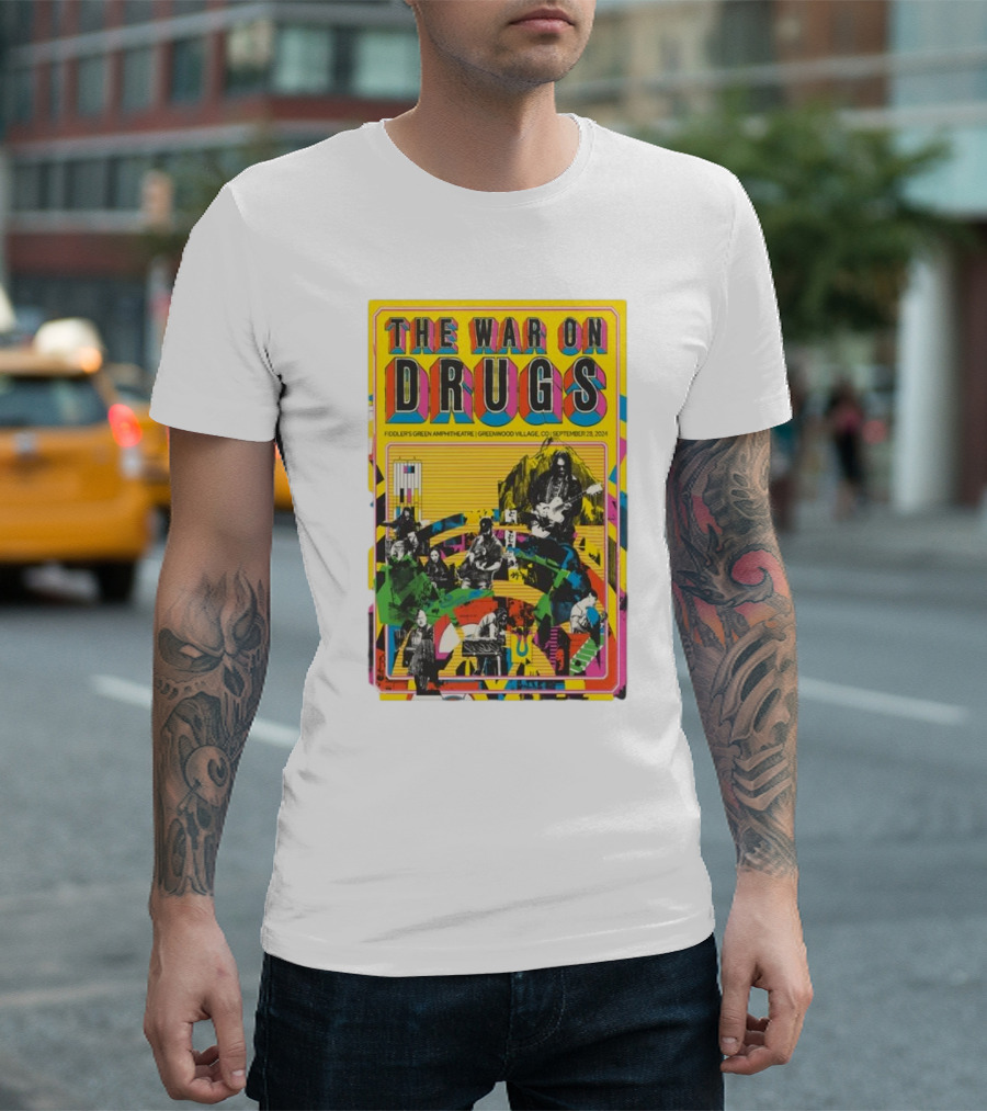 The War On Drugs Live at Fiddler’s Green Amphitheatre September 28 2024 Greenwood Village CO Concert T-Shirt