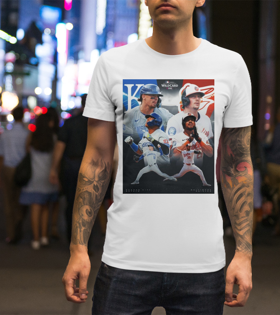 Kansas City Royals Vs Baltimore Orioles 2024 MLB AL Wild Card Matchup Game 1 T-Shirt
