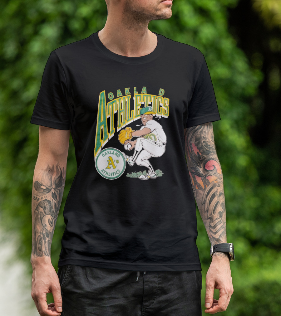Oakland Athletics Vintage 1990s MLB Caricature A's T-Shirt