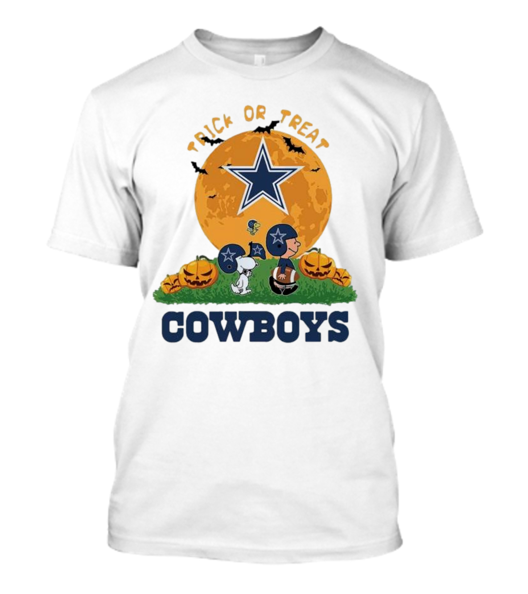 Trick Or Treat Snoopy And Charlie Brown Cowboys Halloween T-Shirt