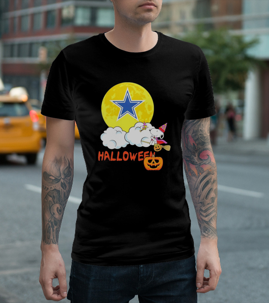 Snoopy Halloween Dallas Cowboys NFL T-Shirt