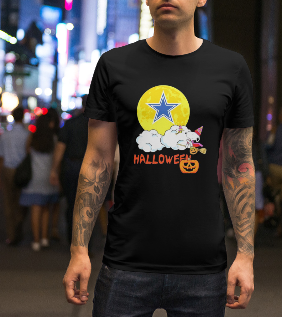 Snoopy Halloween Dallas Cowboys NFL T-Shirt