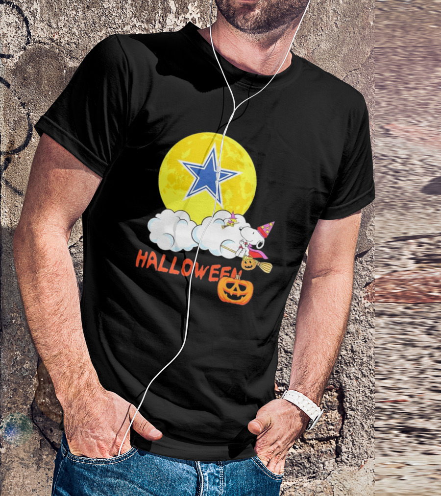 Snoopy Halloween Dallas Cowboys NFL T-Shirt