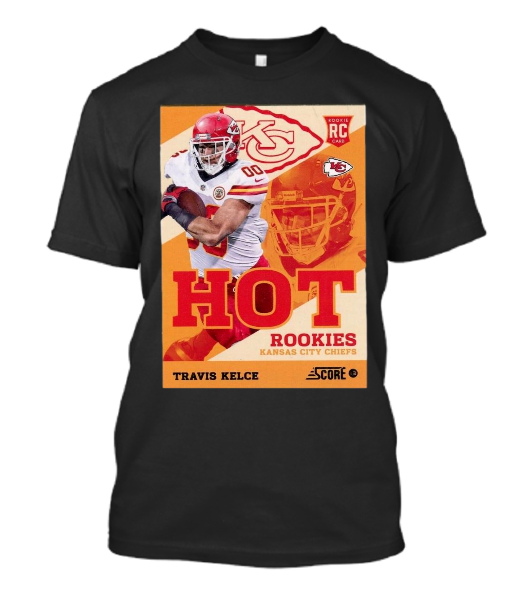 Travis Kelce Rookie Card Kansas City Chiefs 2013 Panini Score Hot Rookies T-Shirt