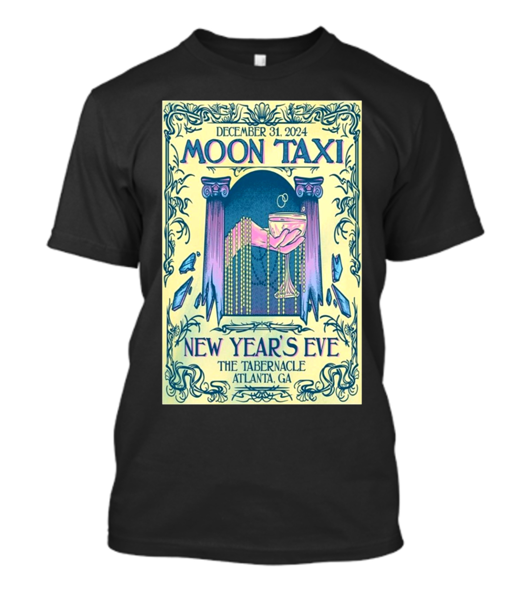 December 31 2024 Moon Taxi New Year's Eve The Tabernacle Atlanta GA T-Shirt