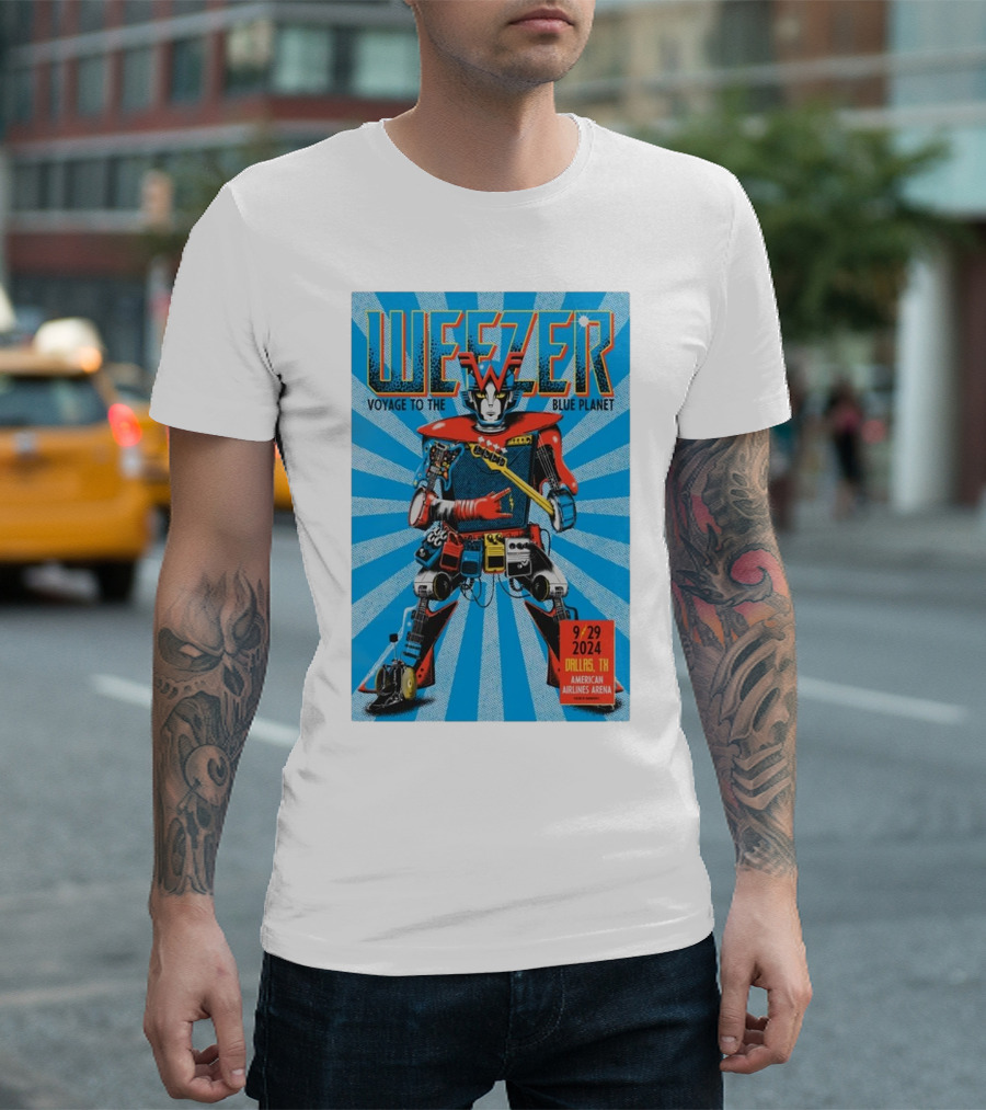 Weezer Voyage to the Blue Planet American Airlines Center Dallas TX September 29 T-Shirt