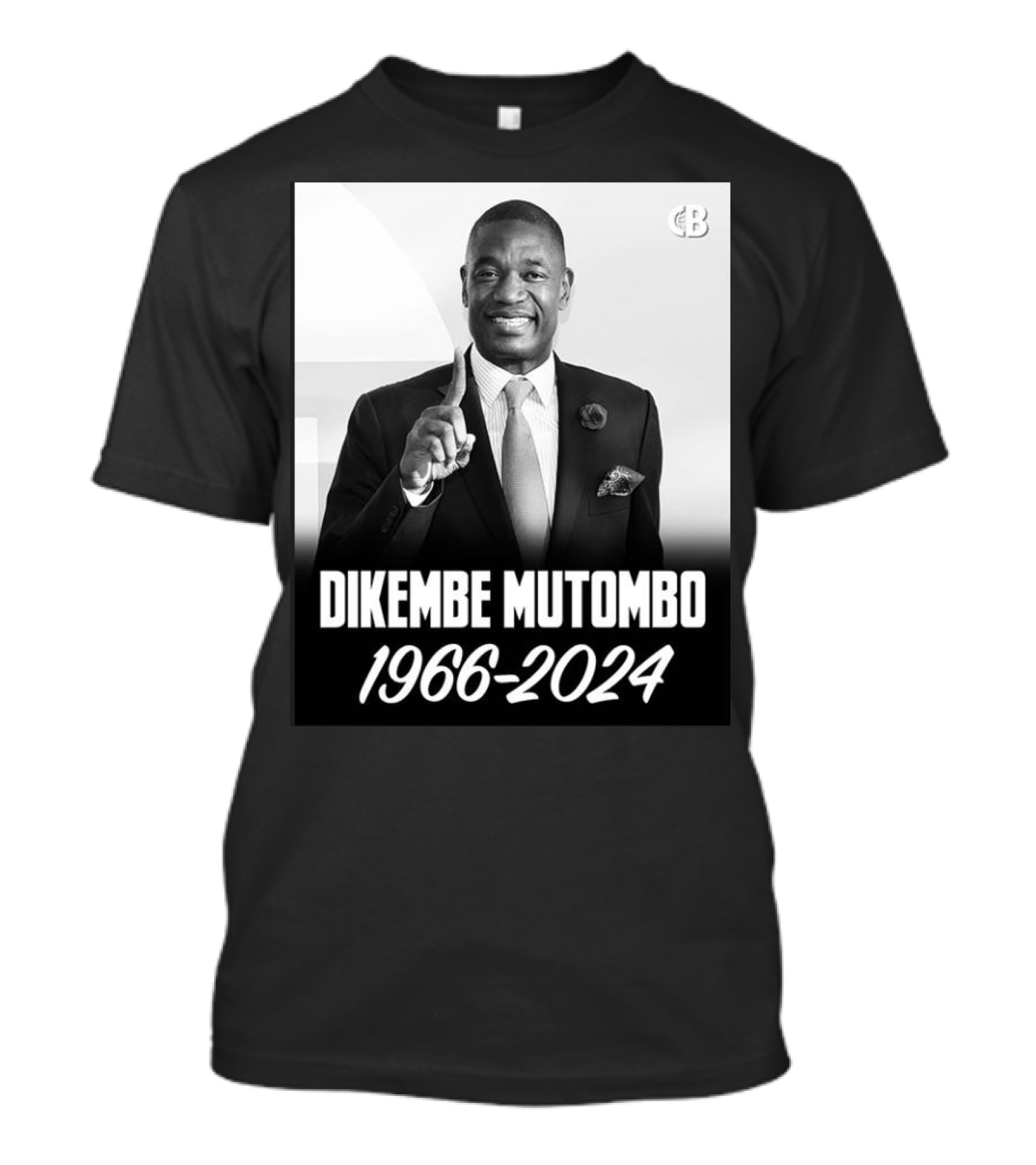 Dikembe Mutombo 1966-2024 Basketball Legend Memorial T-Shirt