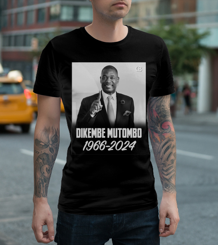 Dikembe Mutombo 1966-2024 Basketball Legend Memorial T-Shirt