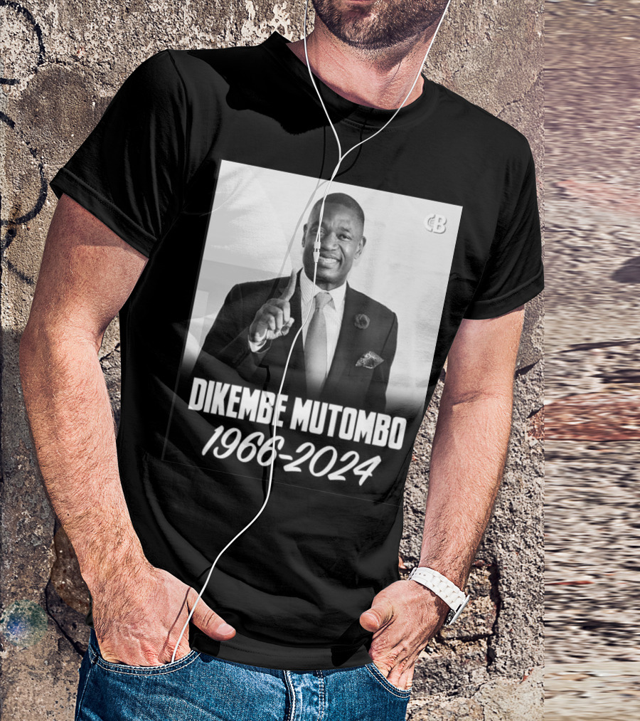 Dikembe Mutombo 1966-2024 Basketball Legend Memorial T-Shirt
