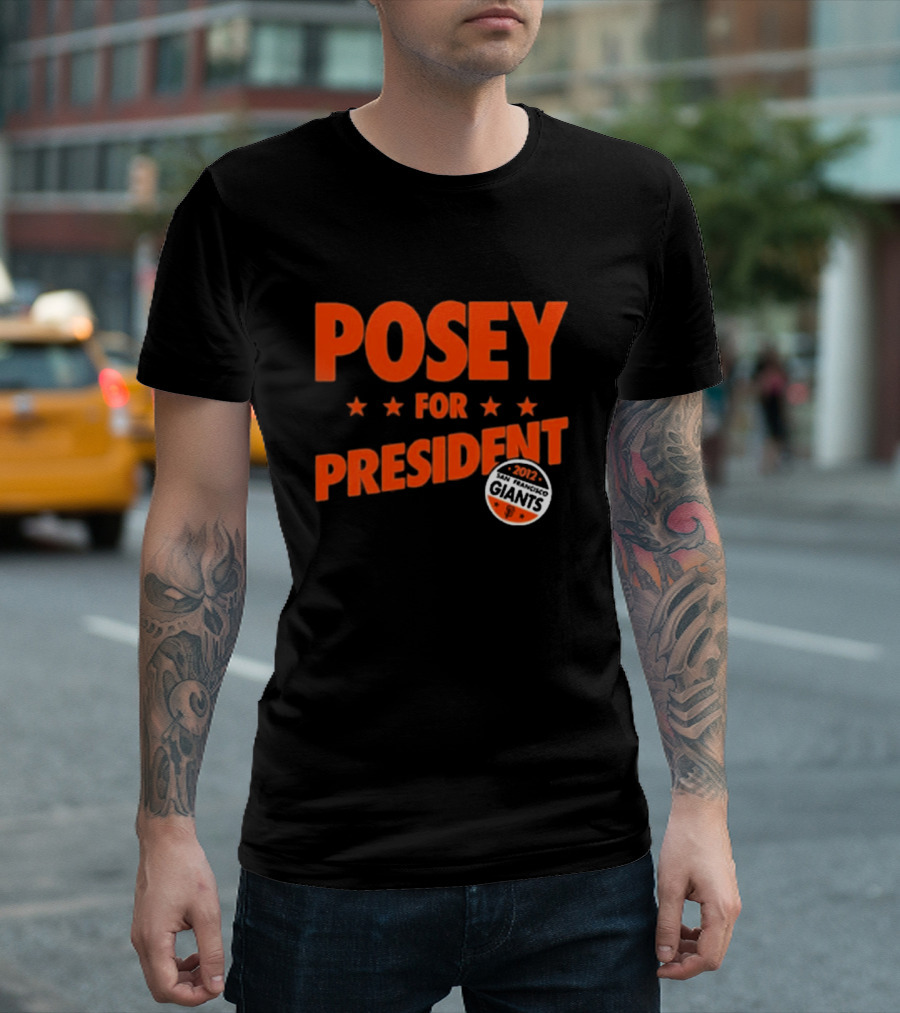 Posey For President 2012 San Francisco Giants T-Shirt