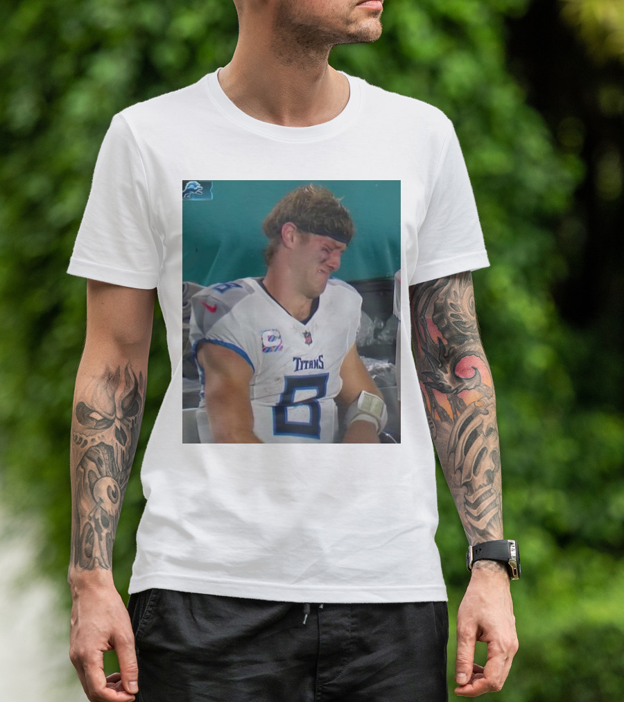 Will Levis Titans Embarrassing Himself Meme NFL Football Linsanity Run T-Shirt