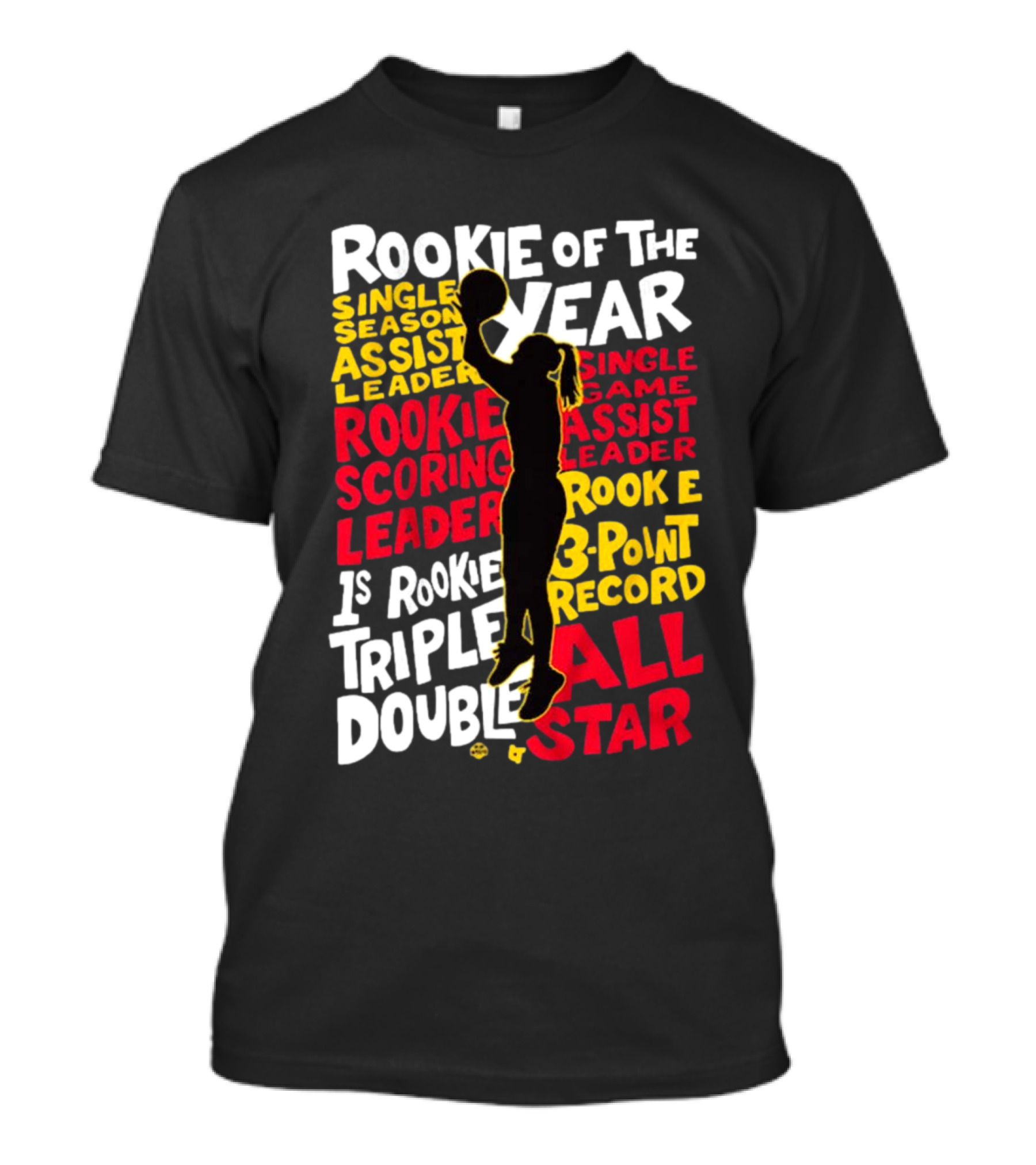 Rookie Of The Year Single Season Assist Leader Rookie Scoring Leader 1st Rookie Triple Double Single Game Assist Leader 3-Point Record All Star T-Shirt