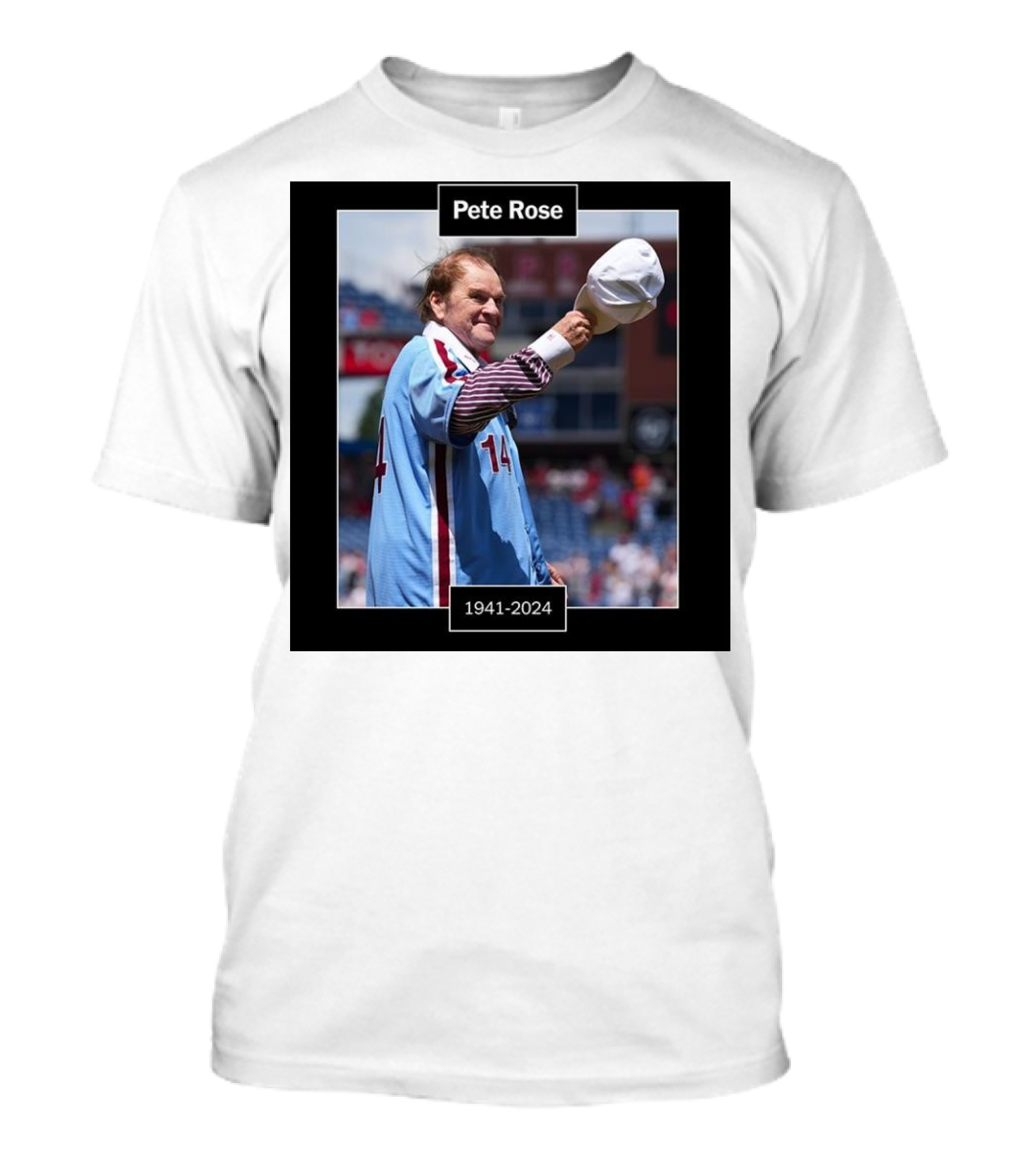 Cincinnati Reds Rip Pete Rose 1941-2024 Baseball Legend T-Shirt