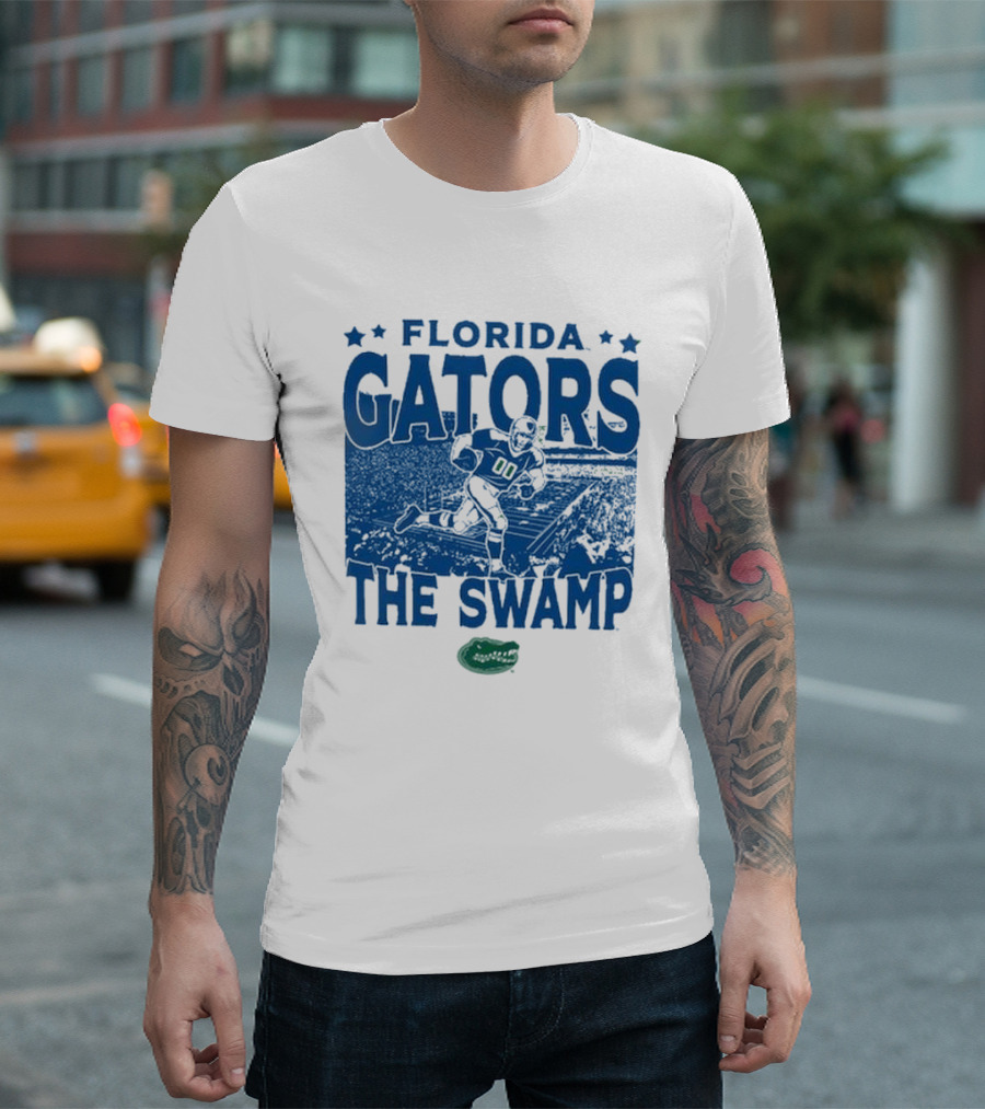 Florida Gators The Swamp Vintage Stadium Football Player Gameday T-Shirt