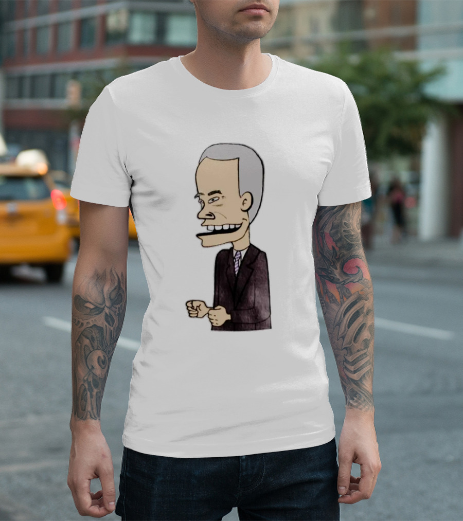 Joe Biden Beavis Political Caricature Mashup T-Shirt