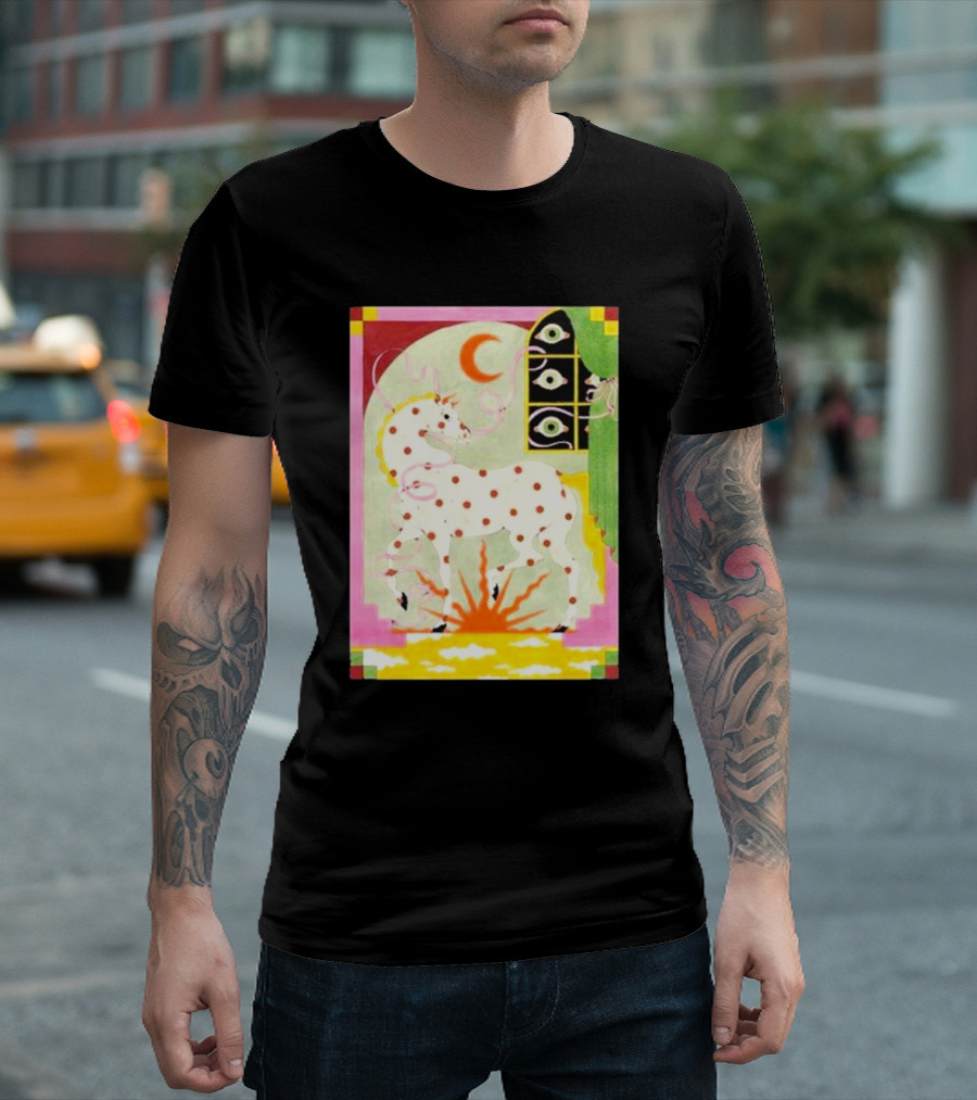 Khruangbin St Louis Missouri 2024 The Factory October 2 3 Psychedelic Unicorn Moon Sunburst T-Shirt