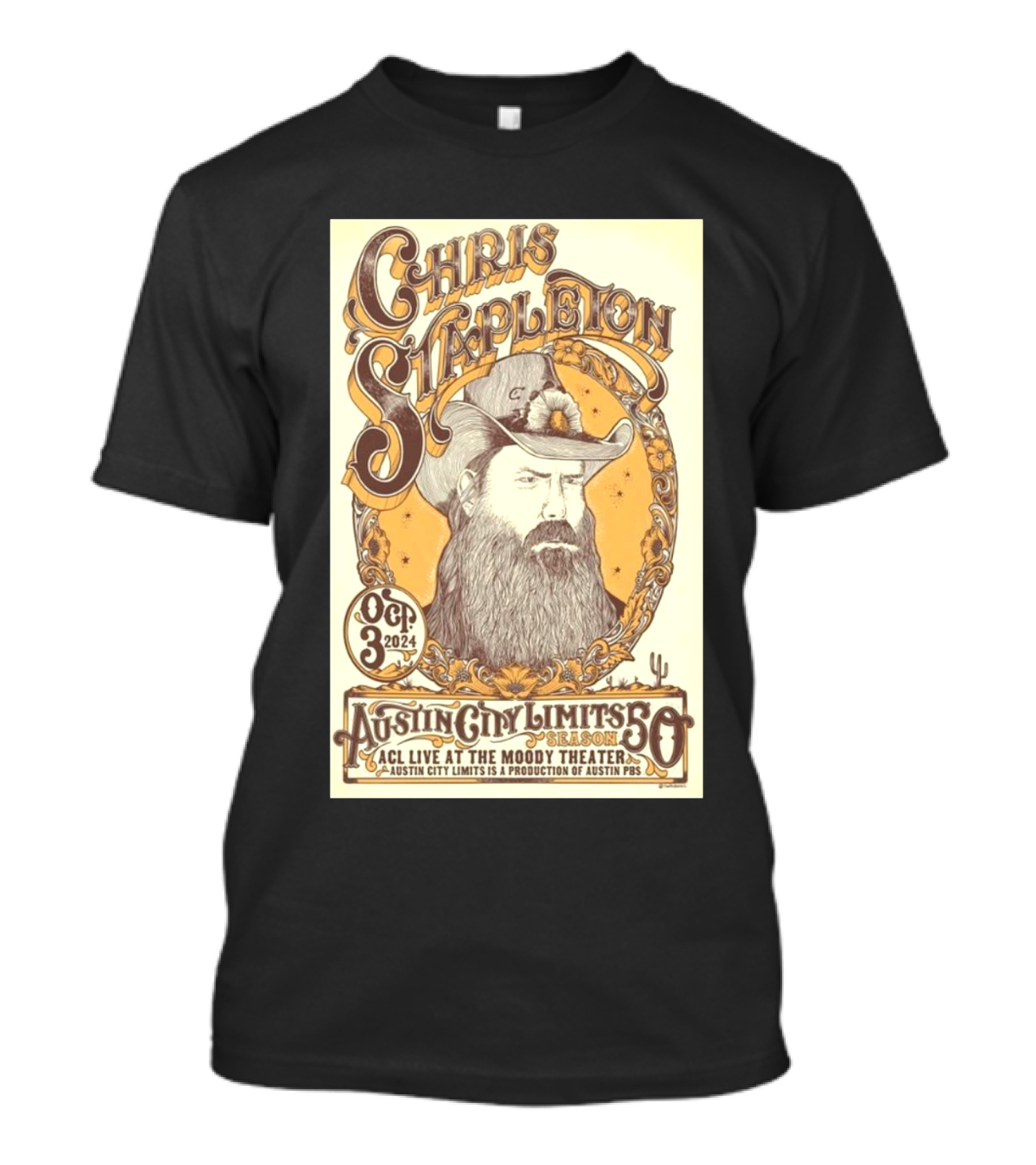 Chris Stapleton Live At Austin City Limits ACL Moody Theater October 3 T-Shirt