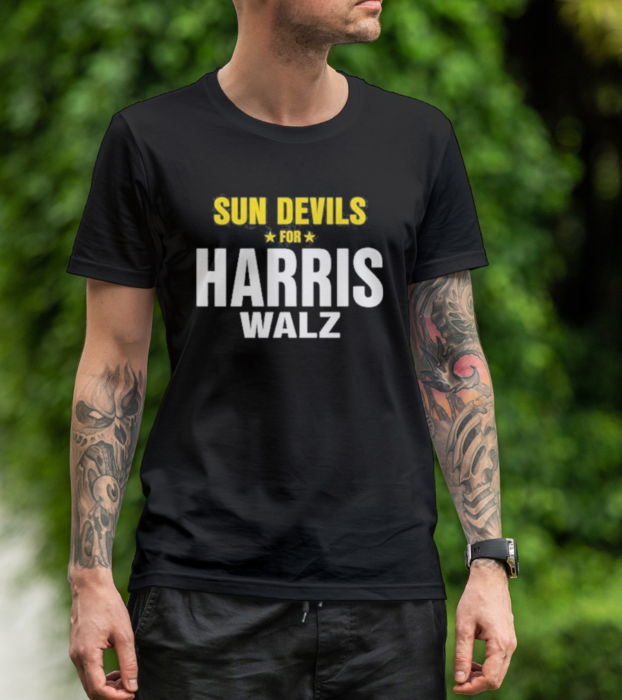 Sun Devils Supporting Harris Walz T-Shirt