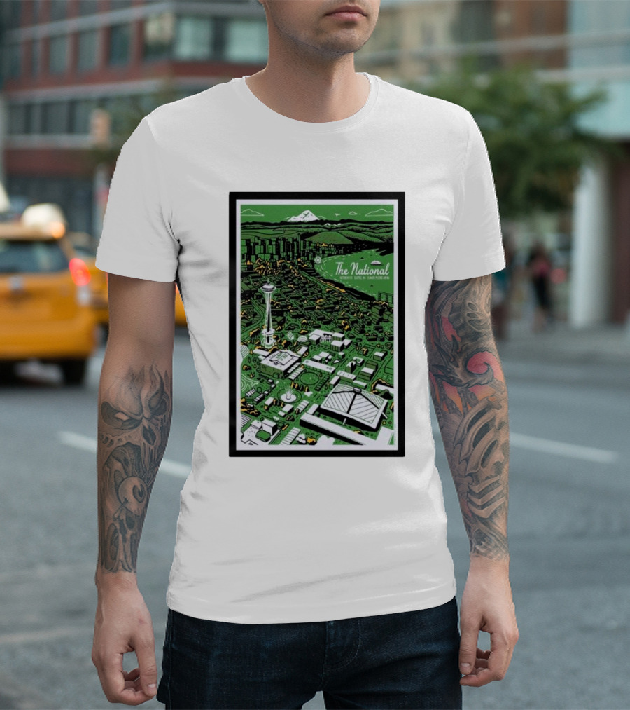 The National Live in Seattle October 1 2024 Climate Pledge Arena Tour T-Shirt
