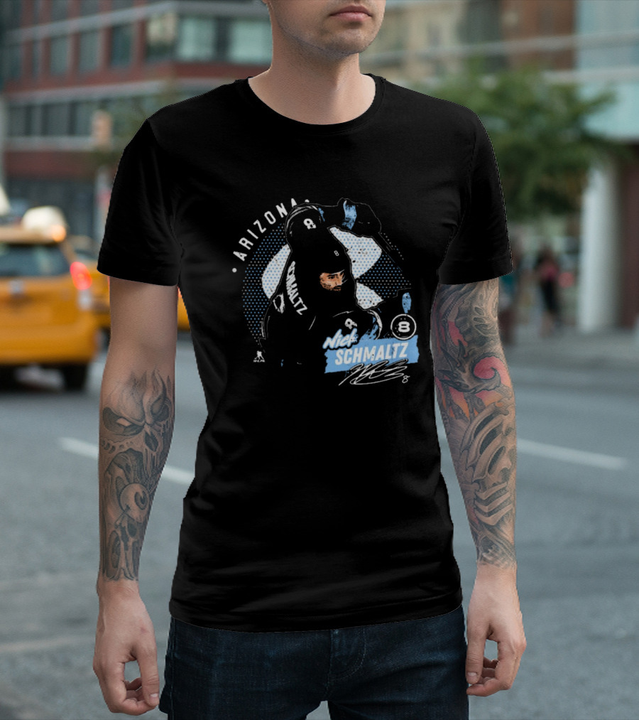 Arizona Nick Schmaltz Signature NHL Hockey Player 8 T-Shirt
