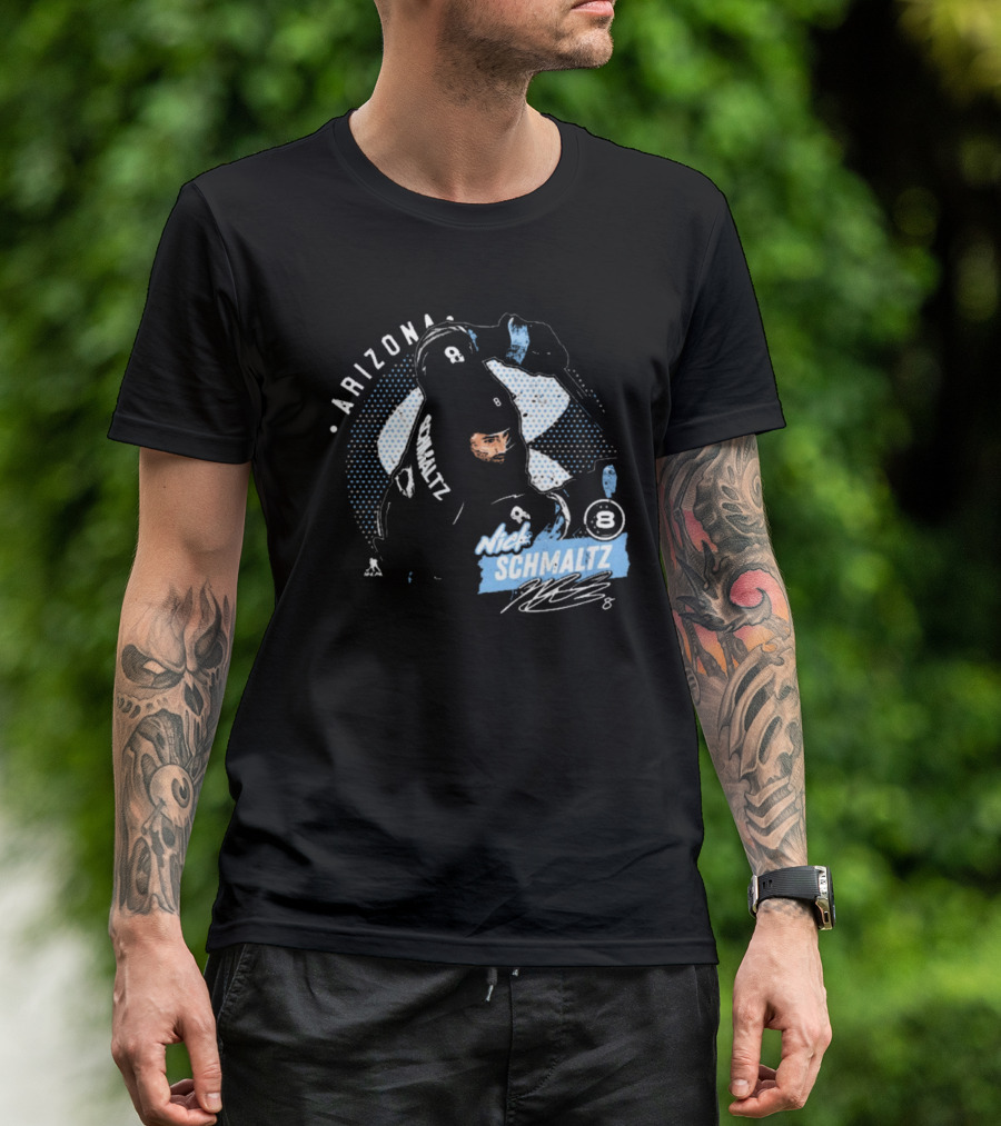 Arizona Nick Schmaltz Signature NHL Hockey Player 8 T-Shirt
